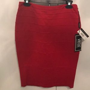 Red Pencil Skirt
